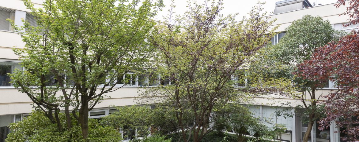 Facade IPAG et jardin